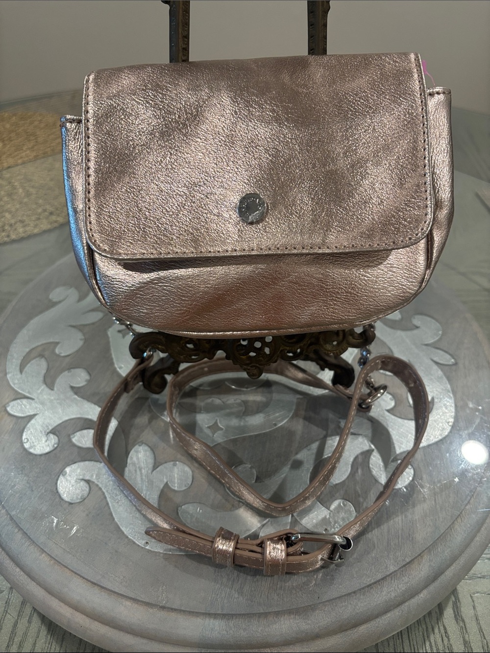 Metallic Rose Crossbody or belt bag by Kendall + Kylie